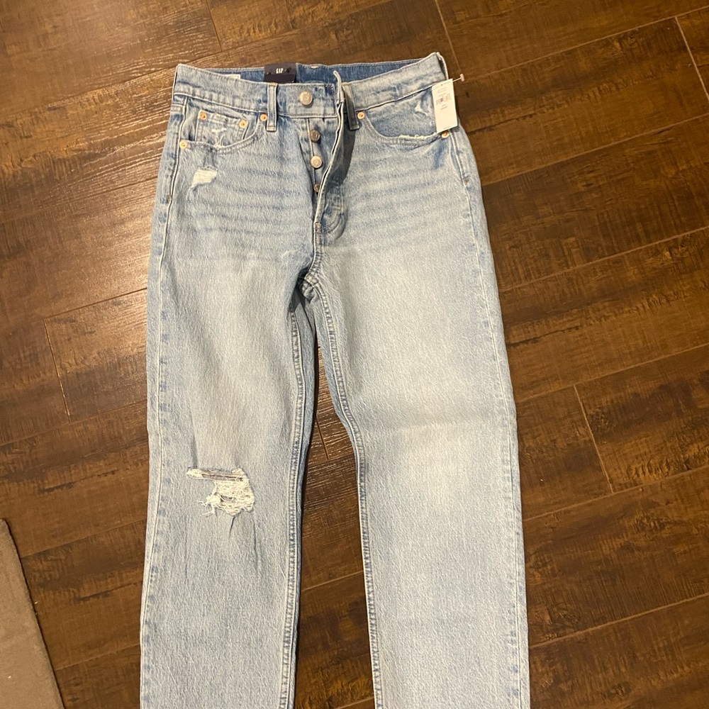 Gap High Rise Cheeky Straight Jeans